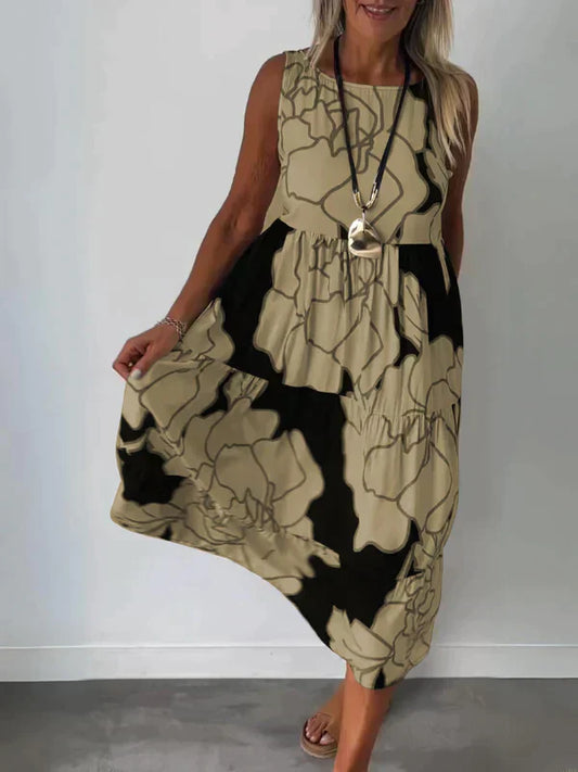 Franziska | Ärmelloses Damenkleid Für Stilvolle Sommerauftritte 1