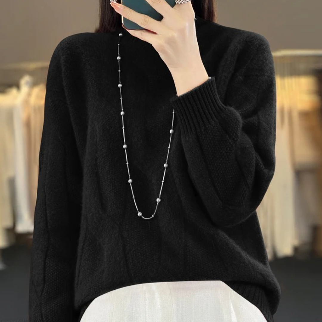Amber / Loose Knit Wool Sweater Hause Lune