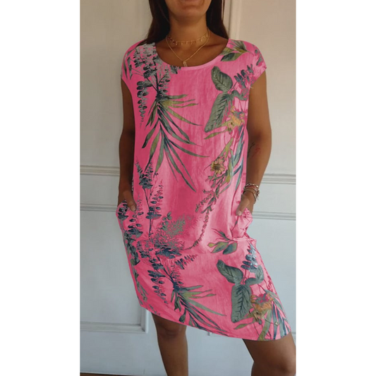 Margarita | Bequemes Damenkleid Mit Rundhalsausschnitt Für Sommeranlässe 2