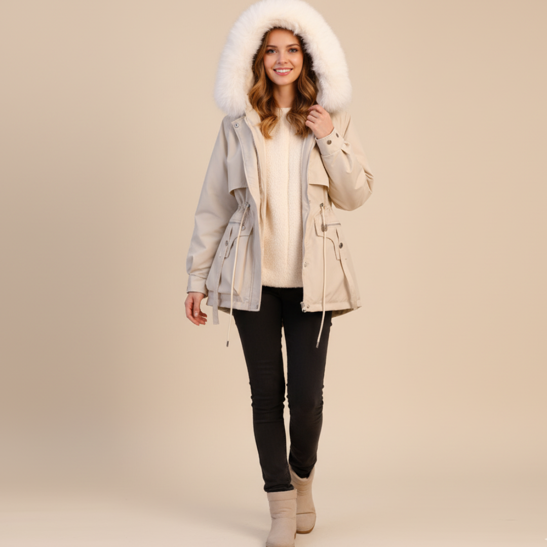 Damen Kapuzen Winterparka Hause Lune