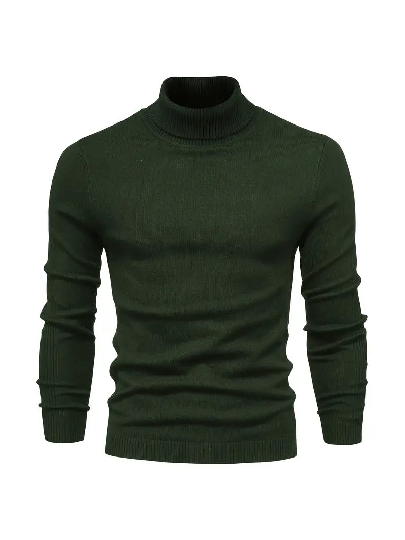 Pullover Herren Rollkragen Slim Fit | Langarm Smart Casual Hause Lune
