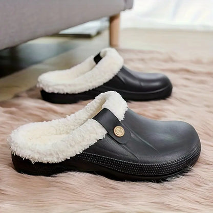 Johanna | Unisex Fleece gefütterte Clogs Hause Lune