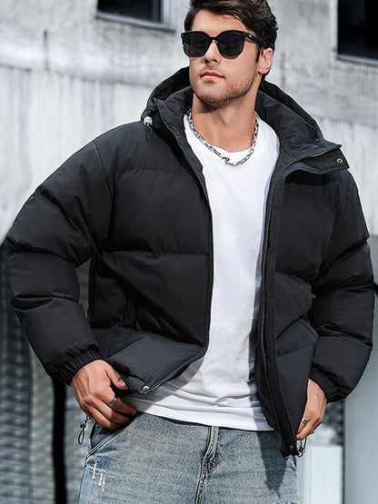Herren Winterjacke Wasserdicht mit Kapuze Hause Lune