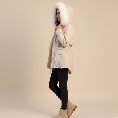 Damen Kapuzen Winterparka Hause Lune
