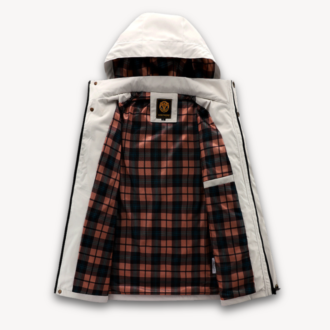 Loravelle | Men's Hooded Water-resistant Winter Jacket Hause Lune