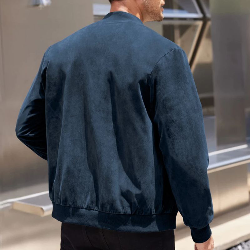 Herren Klassische Wildleder Thermojacke Hause Lune