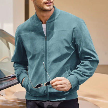 Herren Klassische Wildleder Thermojacke Hause Lune