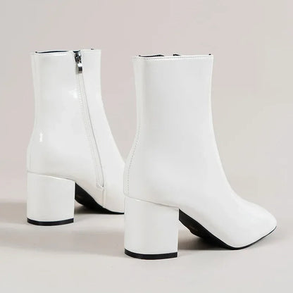 Charline | Elegante Knöchelstiefel Für Damen Mit Spitzem Fuß Und Blockabsatz 4