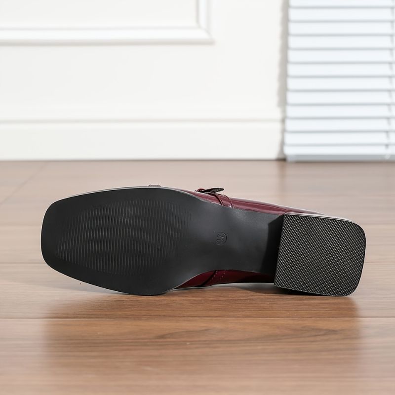 Noah | Damen Glänzende Slip-On Loafer Hause Lune