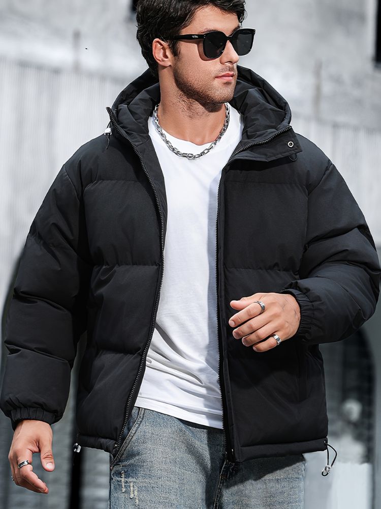 Herren Winterjacke Wasserdicht mit Kapuze Hause Lune