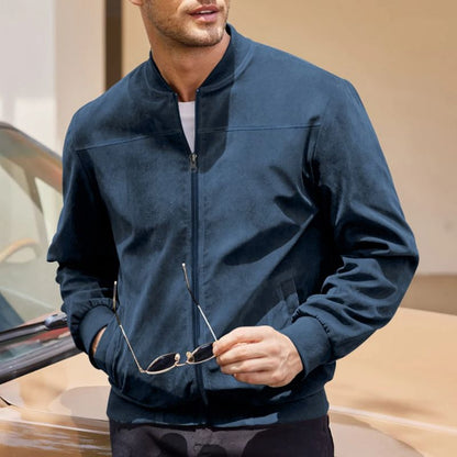 Herren Klassische Wildleder Thermojacke Hause Lune