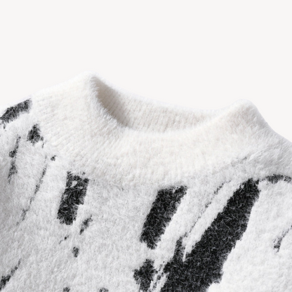 Loravelle | Men's Fuzzy Knit Sweater Hause Lune