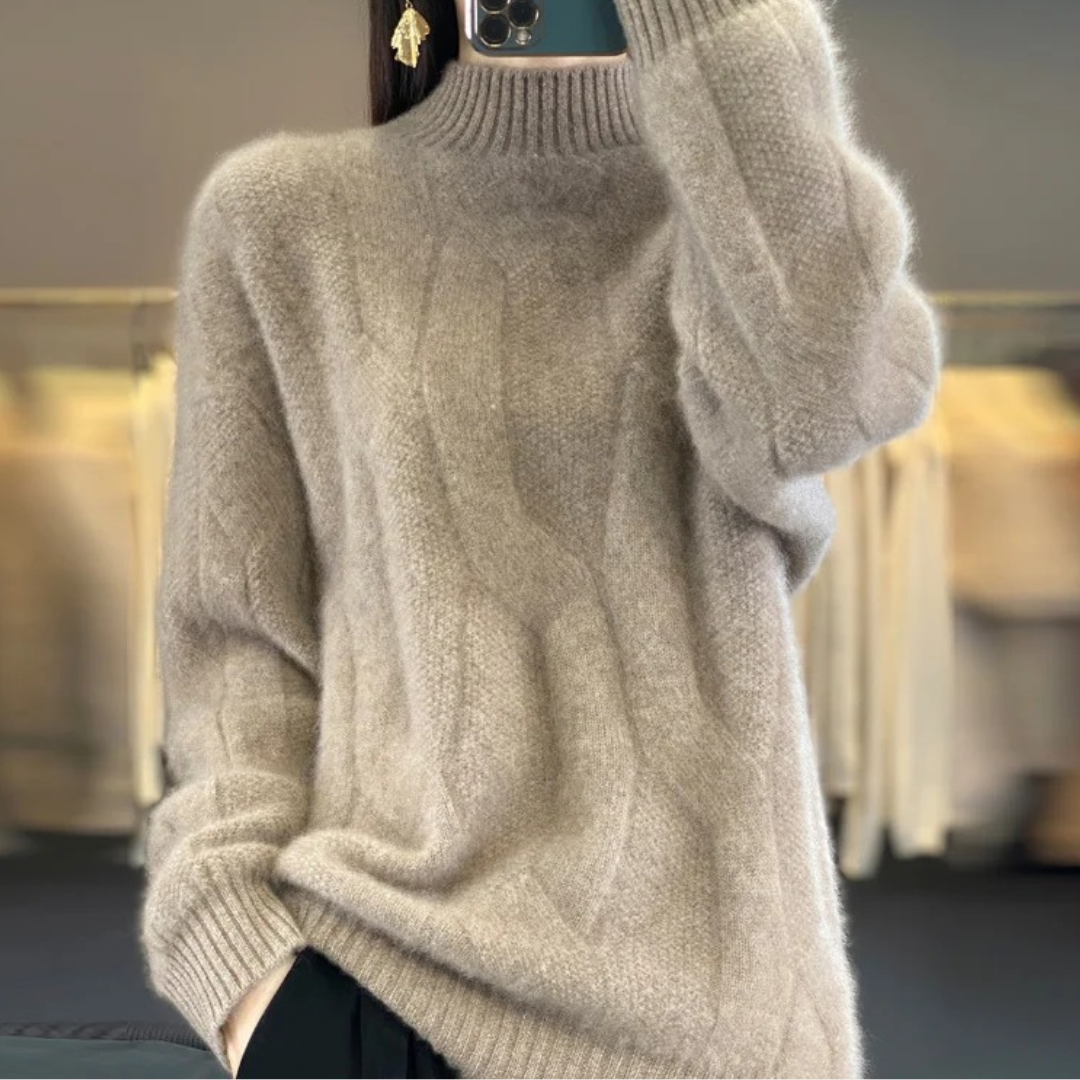 Amber / Loose Knit Wool Sweater Hause Lune