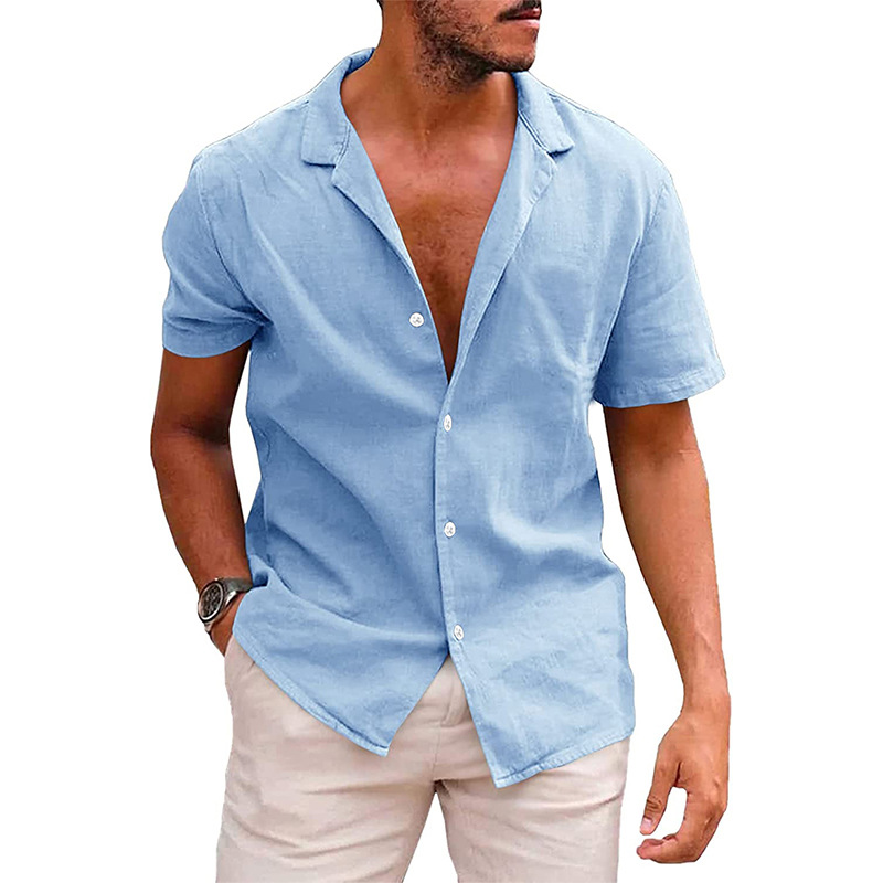 Henrick | Leinen Hemd Herren Kurzarm Für Den Sommer, Stilvoll Und Bequem-2