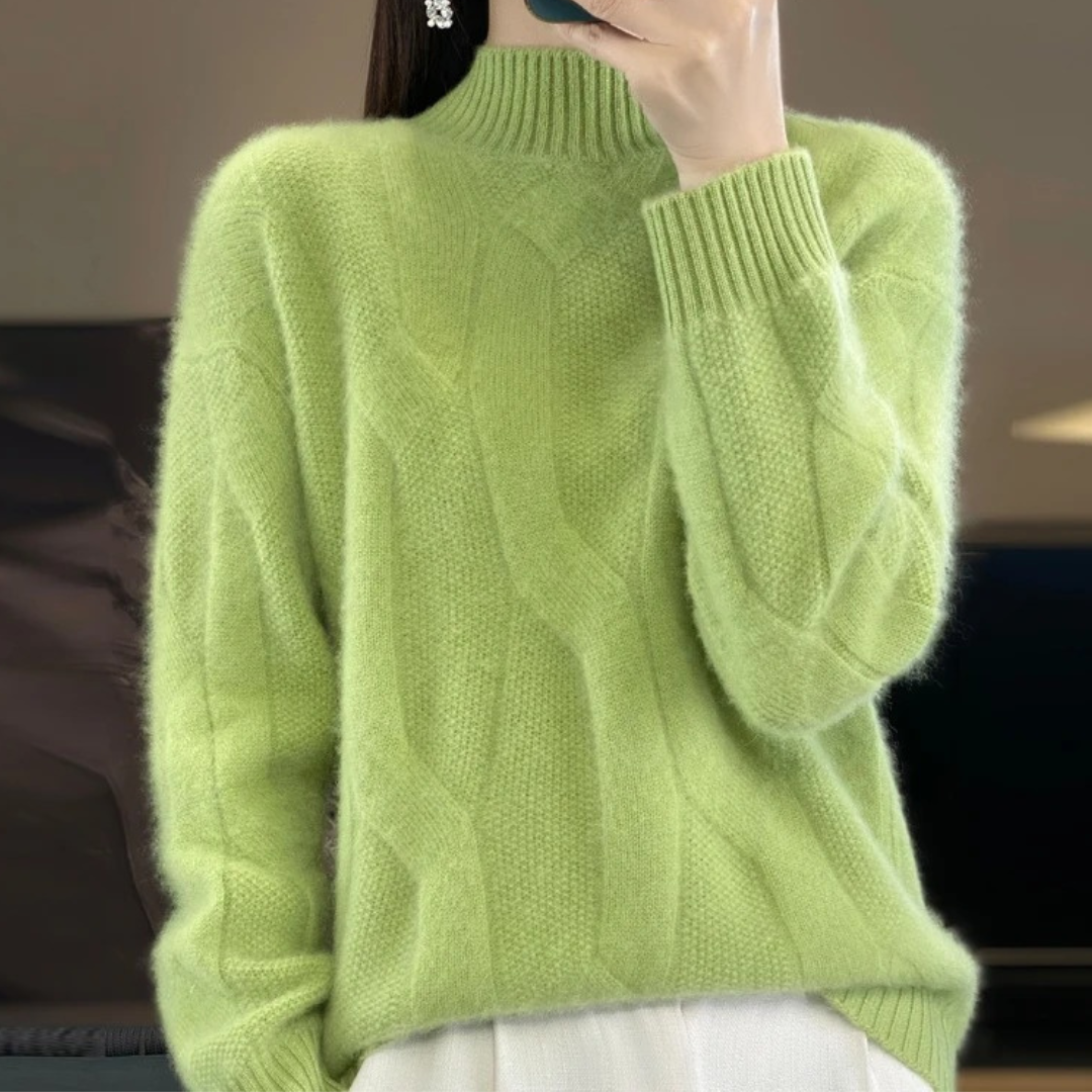 Amber / Loose Knit Wool Sweater Hause Lune