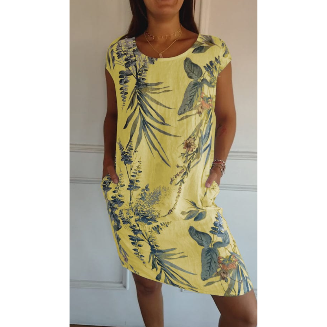 Margarita | Bequemes Damenkleid Mit Rundhalsausschnitt Für Sommeranlässe 6