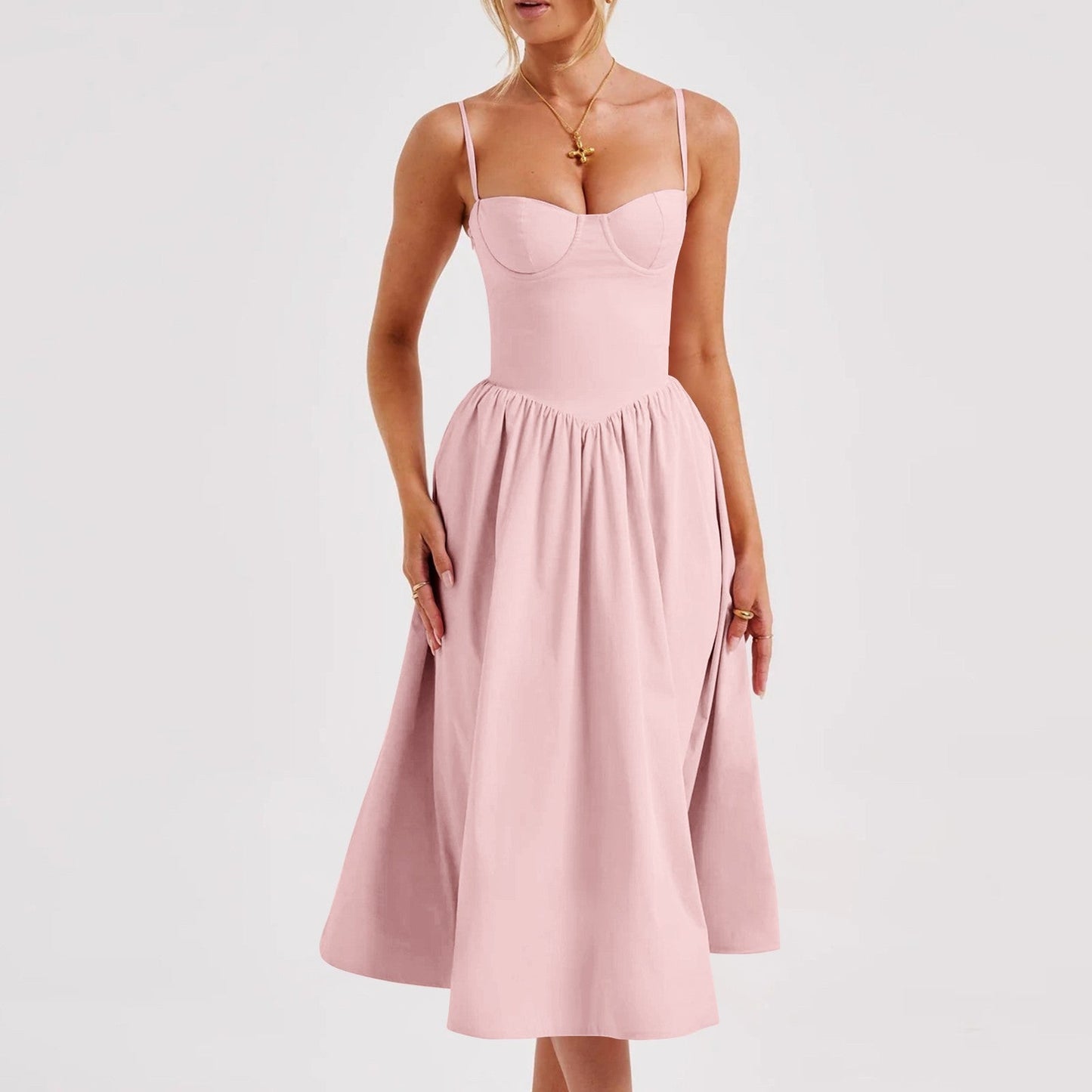 Irena | Elegantes Damenkleid Midi Für Sommerliche Anlässe 6