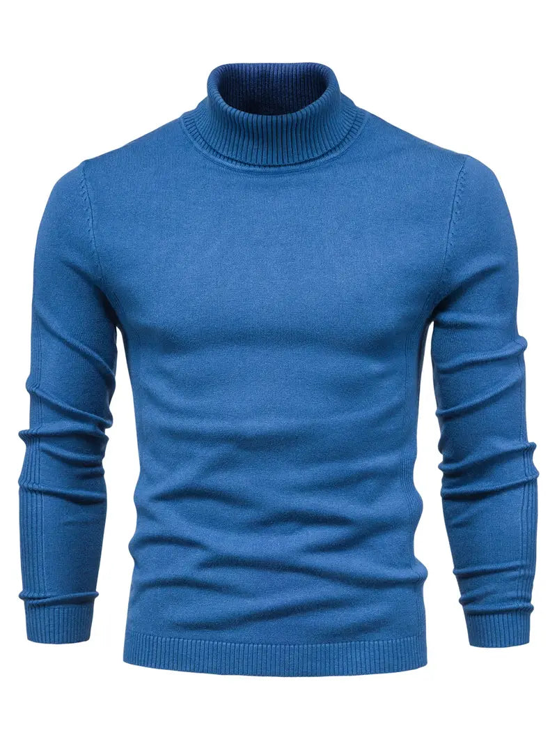 Pullover Herren Rollkragen Slim Fit | Langarm Smart Casual Hause Lune