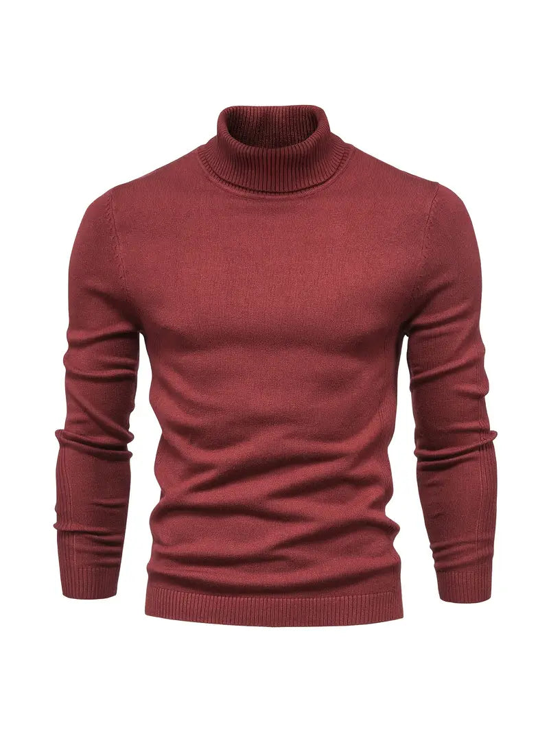 Pullover Herren Rollkragen Slim Fit | Langarm Smart Casual Hause Lune