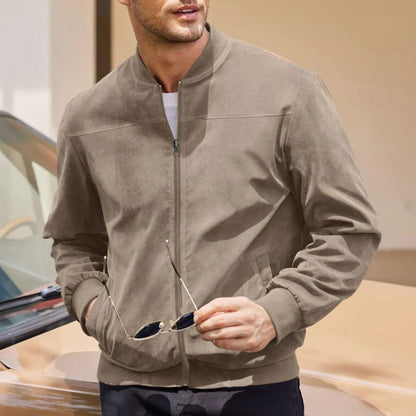 Herren Klassische Wildleder Thermojacke Hause Lune