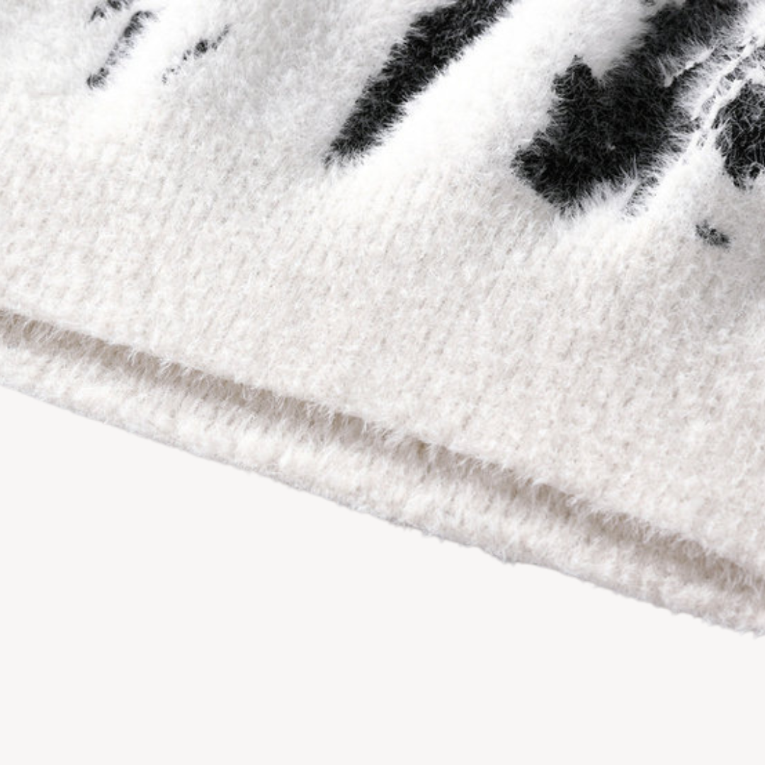 Loravelle | Men's Fuzzy Knit Sweater Hause Lune