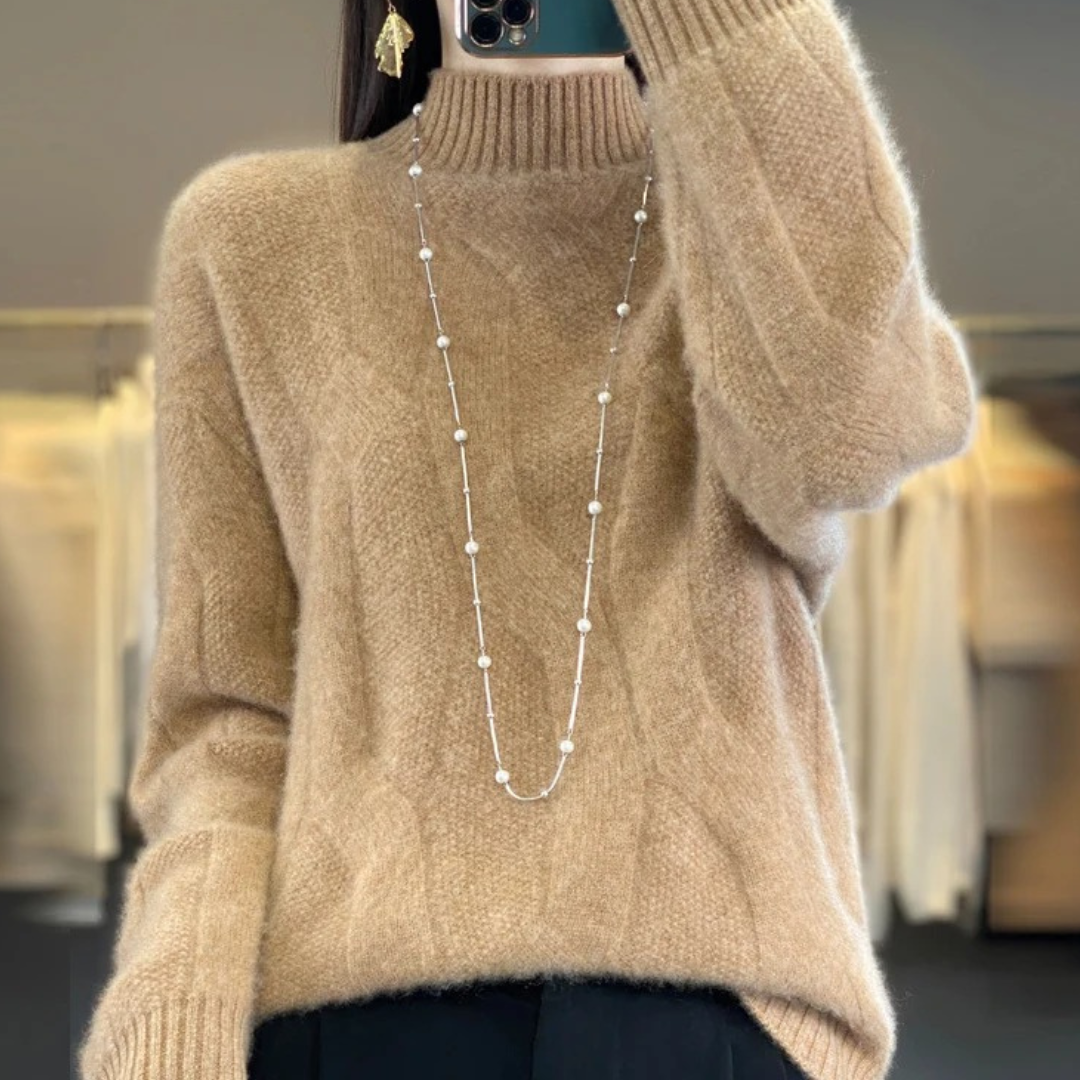 Amber / Loose Knit Wool Sweater Hause Lune
