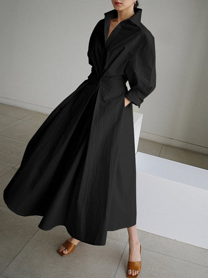 Mathilde | Zeitloses Schwarzes Langes Kleid Für Damen - Festliches Kleid Hochzeitsgast-5