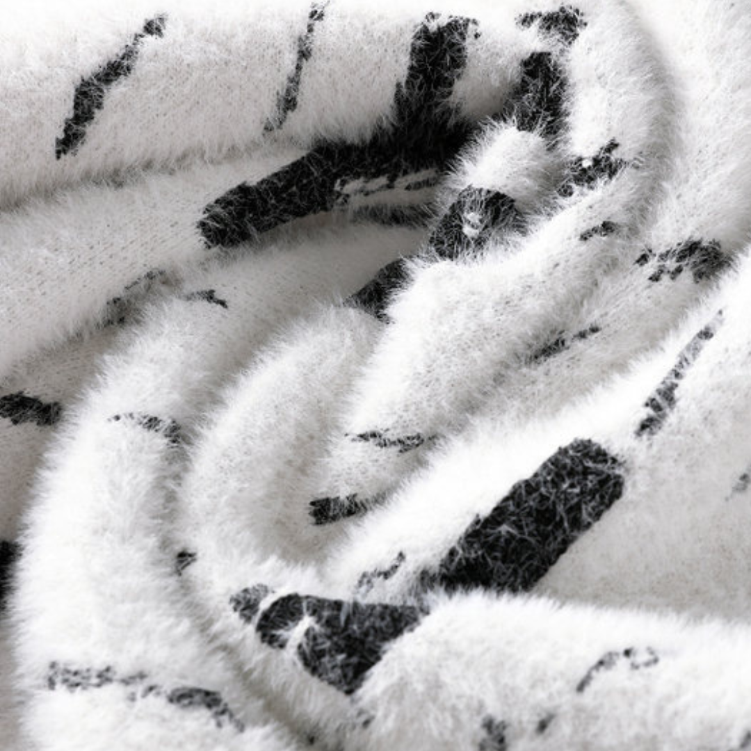 Loravelle | Men's Fuzzy Knit Sweater Hause Lune