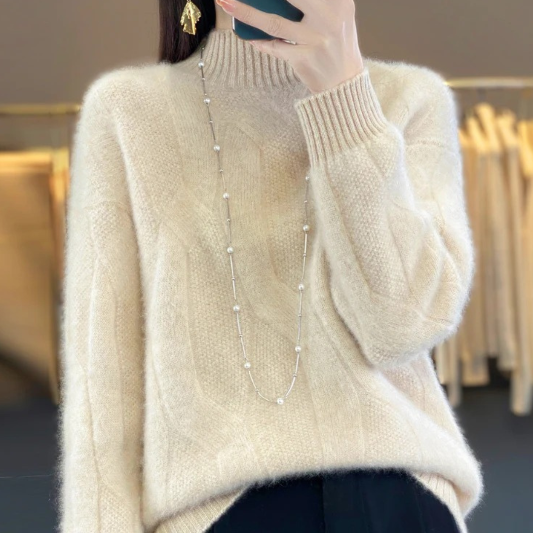 Amber / Loose Knit Wool Sweater Hause Lune