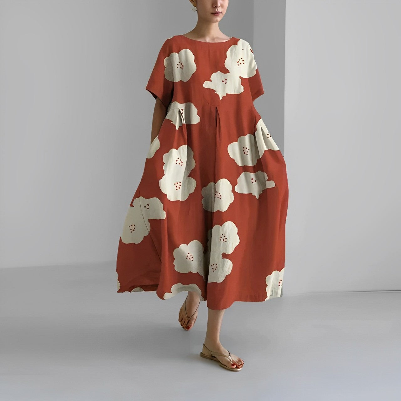 Variant image for Jamie | Elegantes Damen Kleid Mit Blumenmuster Für Sommer Und Abendveranstaltungen-49