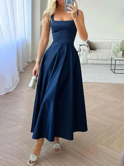 ADELISA Maxi-Jurk für Frauen – Hohe Taille, Fließende Passform 4