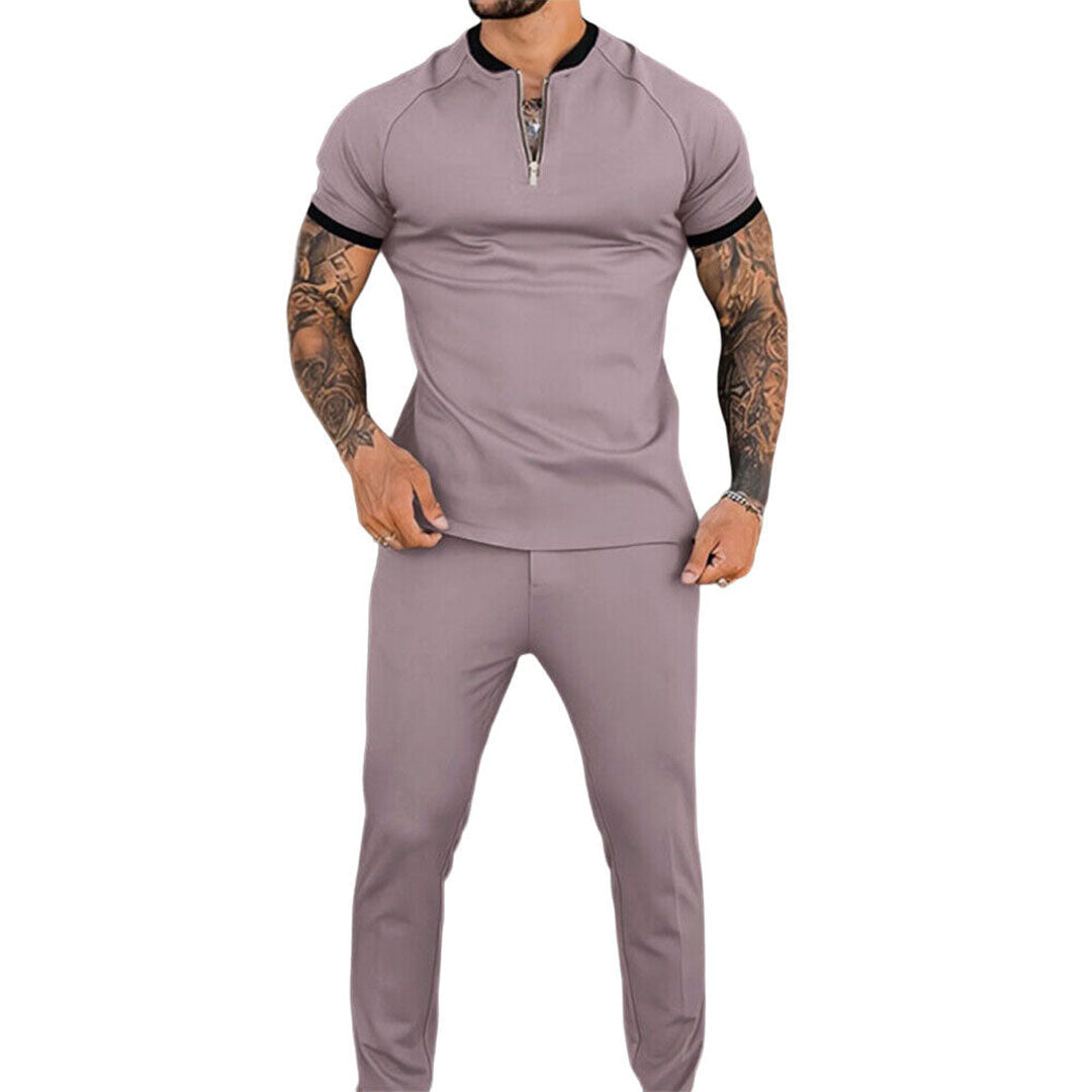 ALEC | Zweiteiler Hose Und Oberteil Sommer Set In Slim-Fit-Design 3