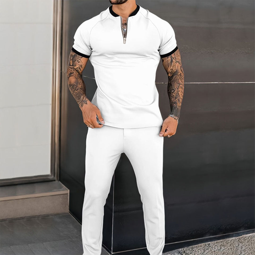 ALEC | Zweiteiler Hose Und Oberteil Sommer Set In Slim-Fit-Design 4