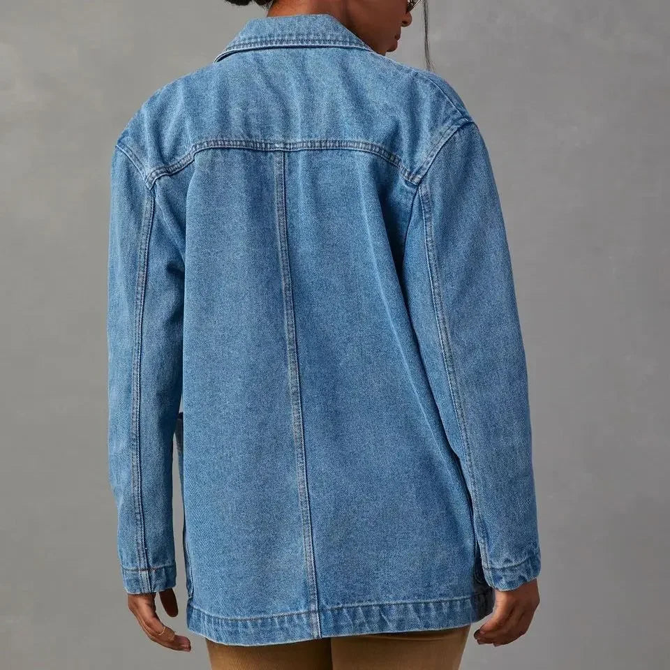 Abegonda Denim Blazer für Damen – Zeitloses Design, Vielseitig 2