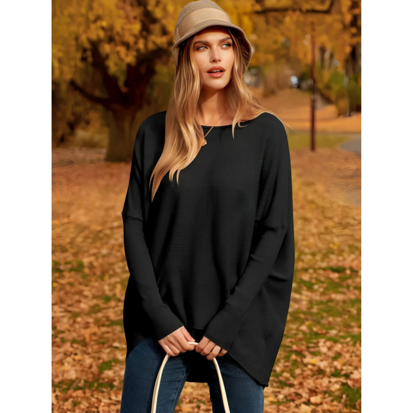 Aelthina Damenpullover – Oversized, Weicher Stoff, Vielseitig 0
