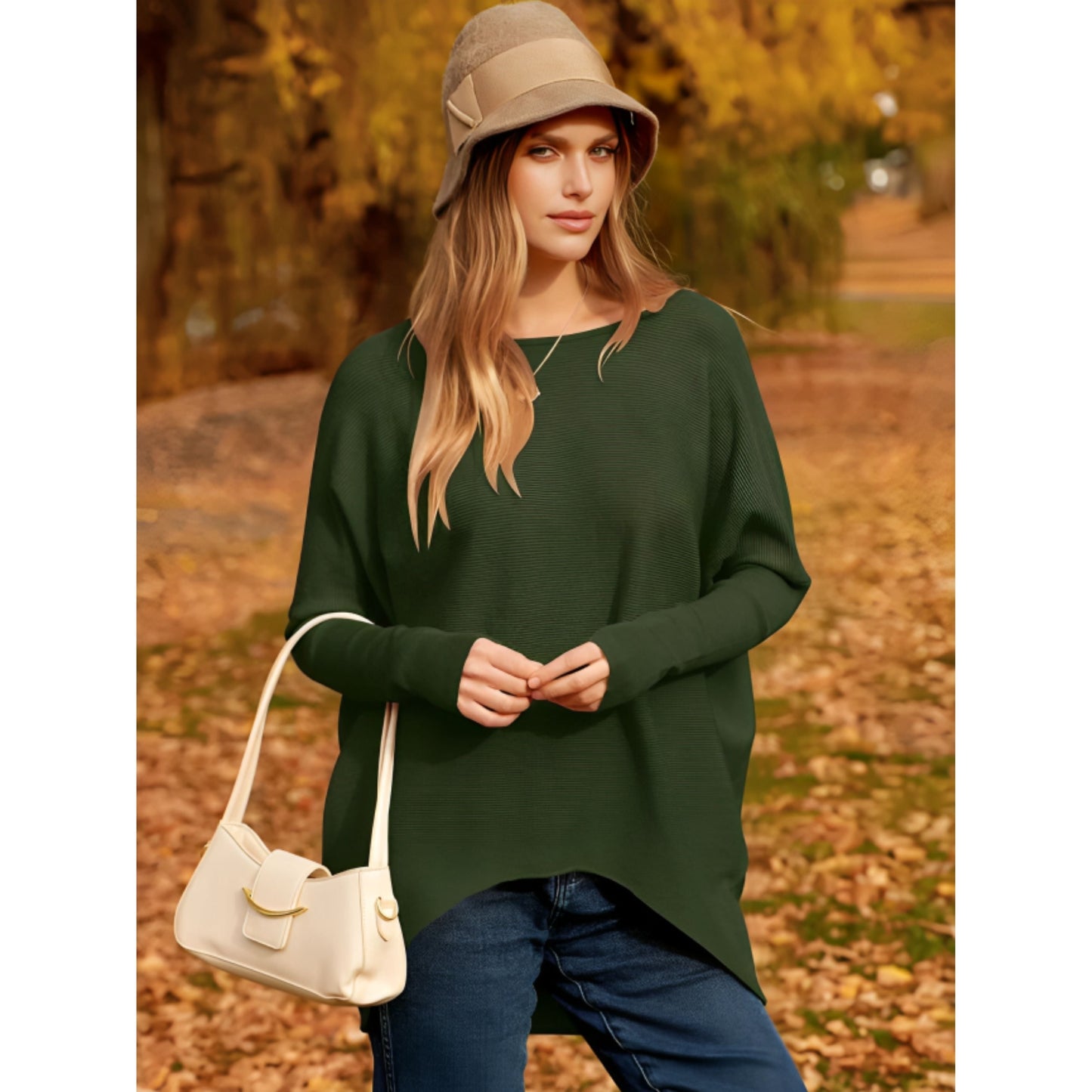 Aelthina Damenpullover – Oversized, Weicher Stoff, Vielseitig 2