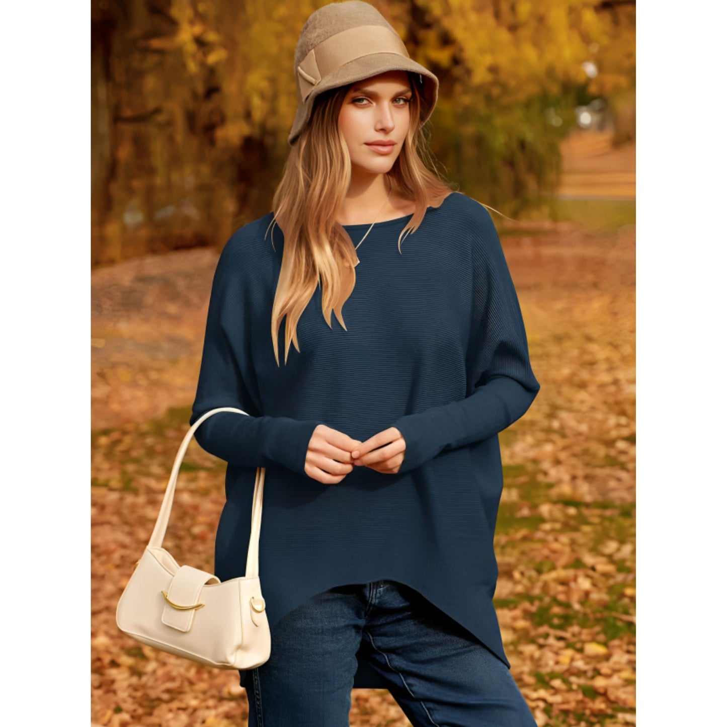 Aelthina Damenpullover – Oversized, Weicher Stoff, Vielseitig 3