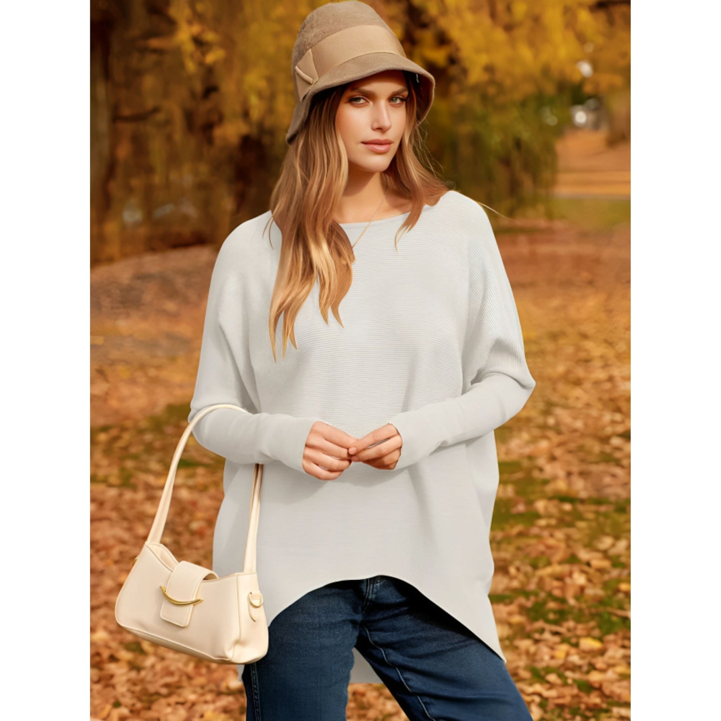 Aelthina Damenpullover – Oversized, Weicher Stoff, Vielseitig 6