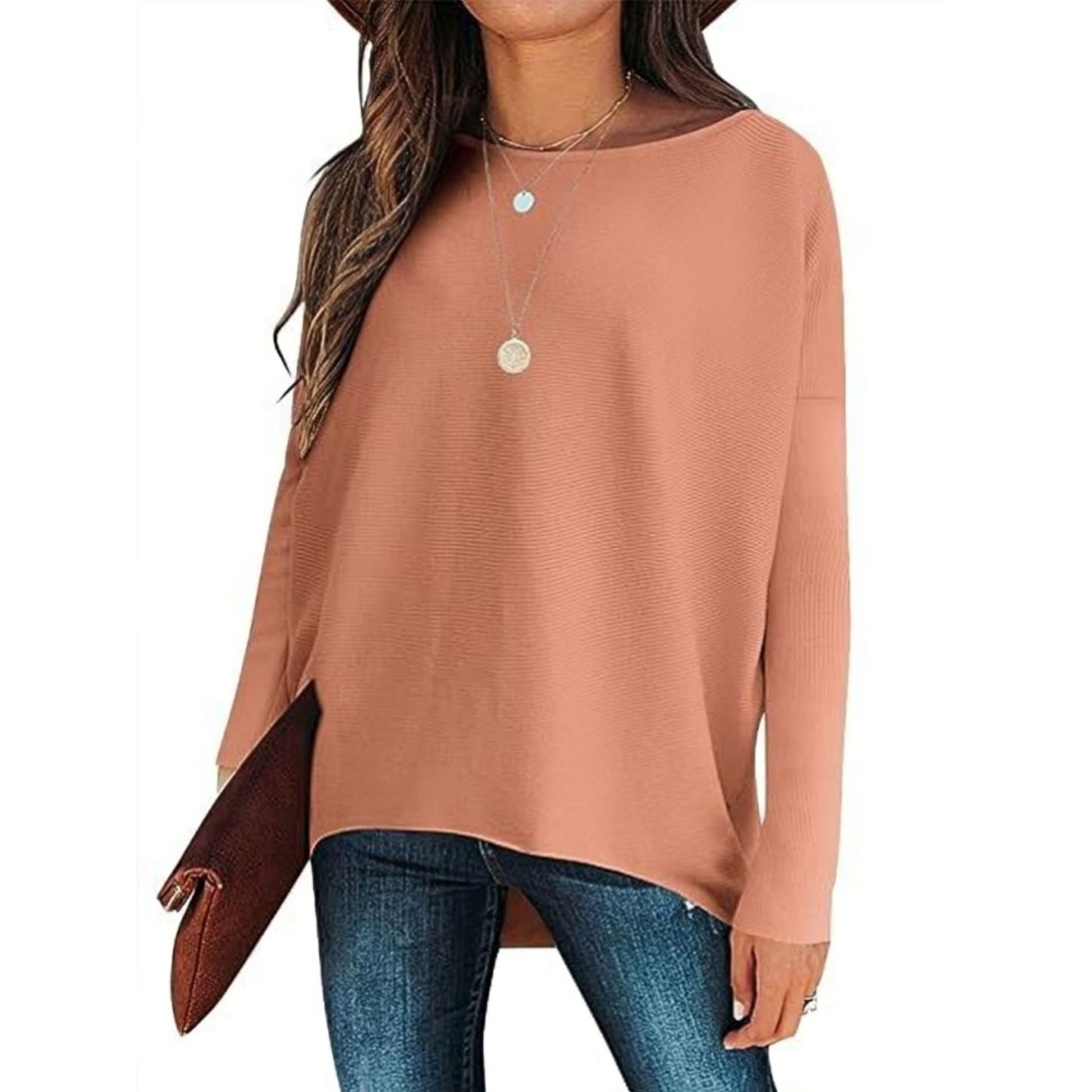 Aelthina Damenpullover – Oversized, Weicher Stoff, Vielseitig 7