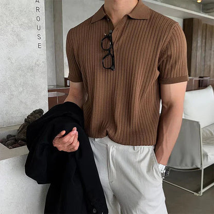 Agimar | Klassisches Gestreiftes Poloshirt Herren – Zeitloser Stil & Komfort 0