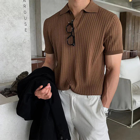 Agimar | Klassisches Gestreiftes Poloshirt Herren – Zeitloser Stil & Komfort 0