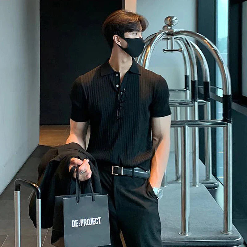 Agimar | Klassisches Gestreiftes Poloshirt Herren – Zeitloser Stil & Komfort 3