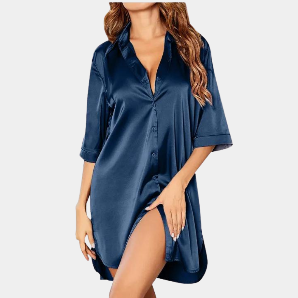Aine Schlafkleid Damen – Atmungsaktives Material, Luxuriös und Elegant 3