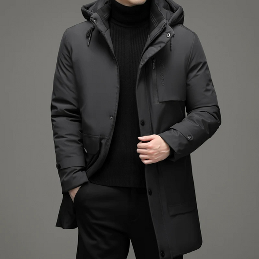 Aloisius | Winterparka Für Männer – Wasserabweisend, Mit Verstellbarer Kapuze, Moderne Passform 0