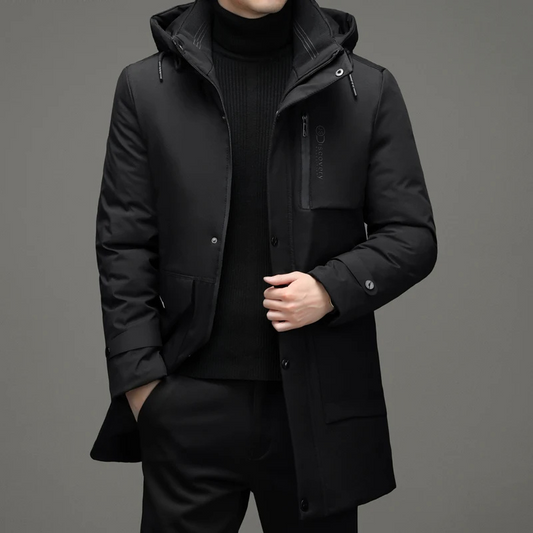 Aloisius | Winterparka Für Männer – Wasserabweisend, Mit Verstellbarer Kapuze, Moderne Passform 1