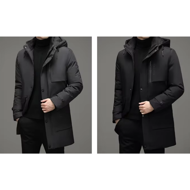 Aloisius | Winterparka Für Männer – Wasserabweisend, Mit Verstellbarer Kapuze, Moderne Passform 3