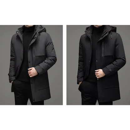 Aloisius | Winterparka Für Männer – Wasserabweisend, Mit Verstellbarer Kapuze, Moderne Passform 3