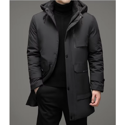 Aloisius | Winterparka Für Männer – Wasserabweisend, Mit Verstellbarer Kapuze, Moderne Passform 5