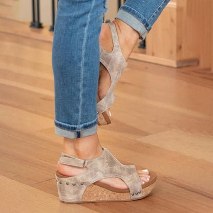 Amara | Orthopädische Damen Sandalen aus Leder mit Verstellbaren Riemen und Stoßdämpfender Sohle 2