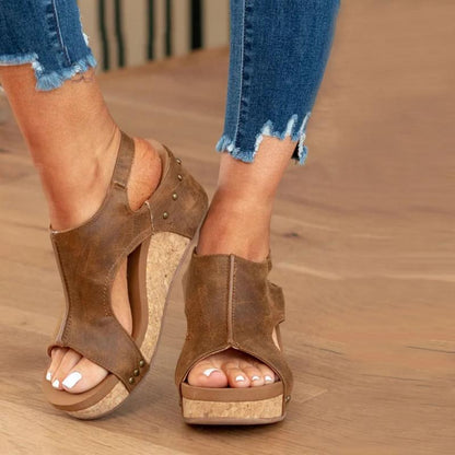 Amara | Orthopädische Damen Sandalen aus Leder mit Verstellbaren Riemen und Stoßdämpfender Sohle 5